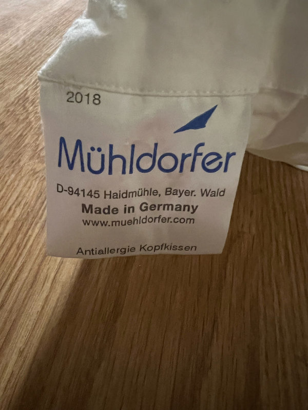 Antiallergie Kopfkissen 50 x 80 " Mühldorfer " gebraucht